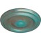Ekena Millwork Maria Ceiling Medallion (Fits Canopies up to 1 3/4"), 9 5/8"OD x 1 1/8"P, Copper Green Patina CM09MACGS - alternate 2